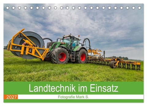 Landtechnik im Einsatz (Tischkalender 2027 DIN A5 quer), CALVENDO Monatskalender
