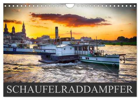 Schaufelraddampfer (Wandkalender 2027 DIN A4 quer), CALVENDO Monatskalender