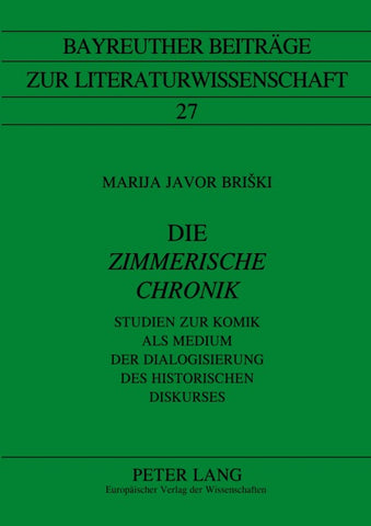 Die «Zimmerische Chronik»