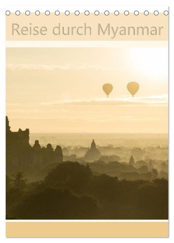 Reise durch Myanmar (Tischkalender 2027 DIN A5 hoch), CALVENDO Monatskalender