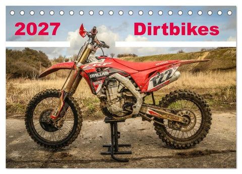 Dirtbikes 2027 (Tischkalender 2027 DIN A5 quer), CALVENDO Monatskalender