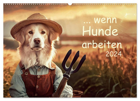 Wenn Hunde arbeiten (Wandkalender 2027 DIN A2 quer), CALVENDO Monatskalender