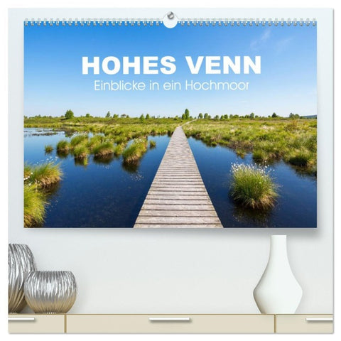 HOHES VENN - Einblicke in ein Hochmoor (hochwertiger Premium Wandkalender 2026 DIN A2 quer), Kunstdruck in Hochglanz