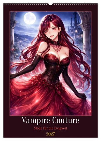 Vampire Couture (Wandkalender 2027 DIN A2 hoch), CALVENDO Monatskalender
