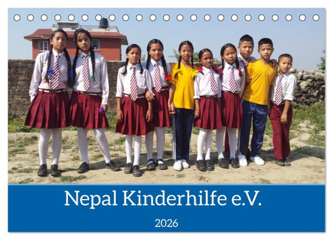 Kalender der Nepal Kinderhilfe e.V. (Tischkalender 2026 DIN A5 quer), CALVENDO Monatskalender