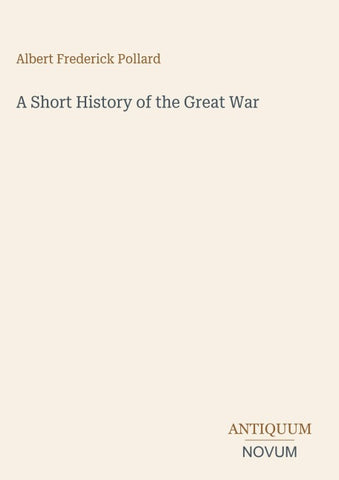 A Short History of the Great War