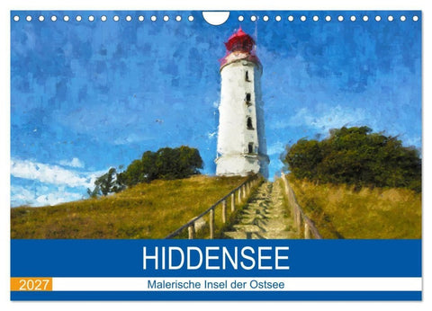 Hiddensee - Malerische Insel der Ostsee (Wandkalender 2027 DIN A4 quer), CALVENDO Monatskalender