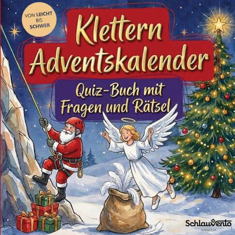 Klettern-Adventskalender: Quiz-Buch mit Fragen und Rätsel