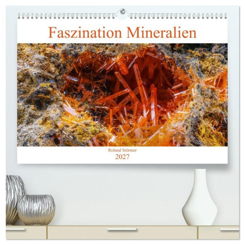 Faszination Mineralien (hochwertiger Premium Wandkalender 2027 DIN A2 quer), Kunstdruck in Hochglanz