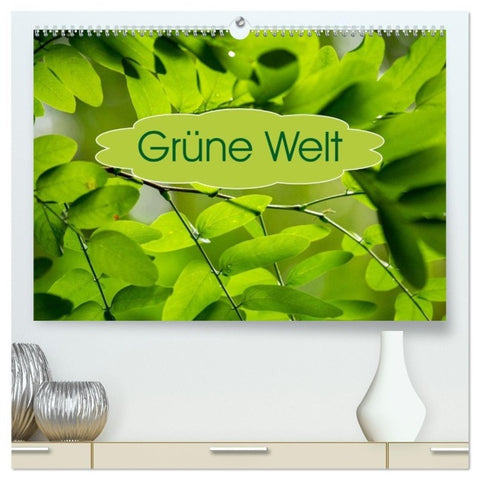 Grüne Welten (hochwertiger Premium Wandkalender 2027 DIN A2 quer), Kunstdruck in Hochglanz