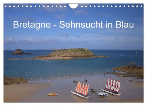 Bretagne - Sehnsucht in Blau (Wandkalender 2027 DIN A4 quer), CALVENDO Monatskalender