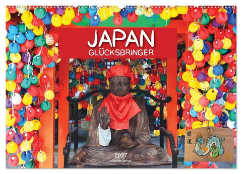 Japan Glücksbringer (Wandkalender 2027 DIN A2 quer), CALVENDO Monatskalender