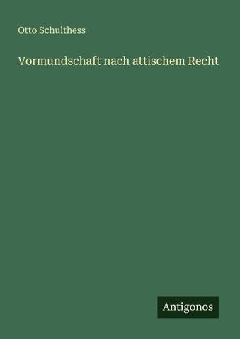 Vormundschaft nach attischem Recht