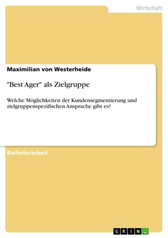 "Best Ager" als Zielgruppe