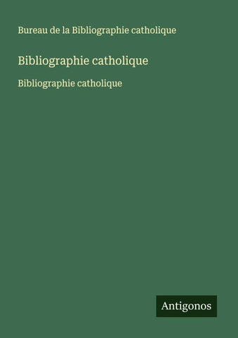Bibliographie catholique