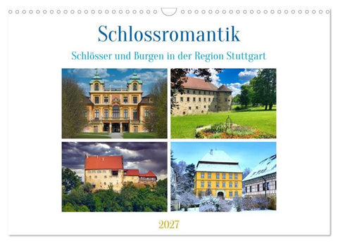 Schlossromantik (Wandkalender 2027 DIN A3 quer), CALVENDO Monatskalender
