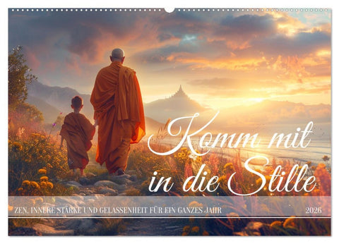 Komm mit in die Stille (Wandkalender 2026 DIN A2 quer), CALVENDO Monatskalender