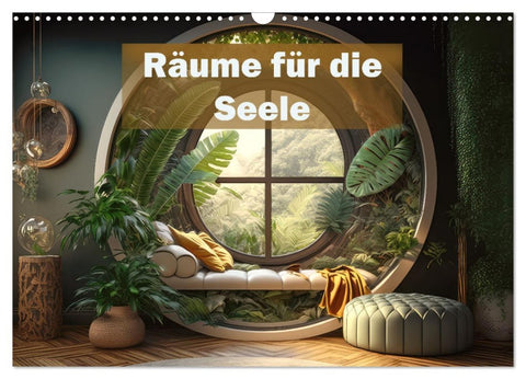 Räume für die Seele (Wandkalender 2026 DIN A3 quer), CALVENDO Monatskalender