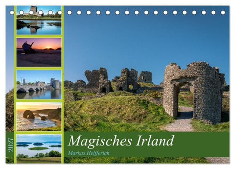 Magisches Irland 2027 (Tischkalender 2027 DIN A5 quer), CALVENDO Monatskalender