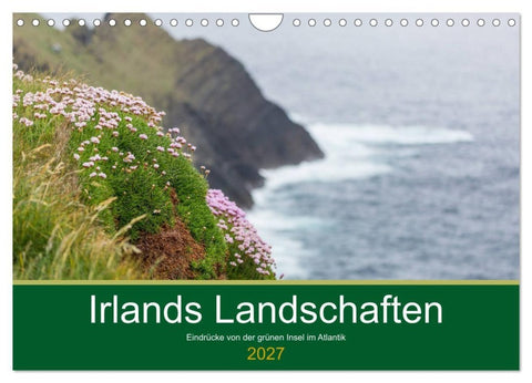 Irlands Landschaften (Wandkalender 2027 DIN A4 quer), CALVENDO Monatskalender