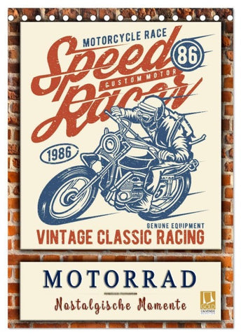 Motorrad - nostalgische Momente (Tischkalender 2027 DIN A5 hoch), CALVENDO Monatskalender