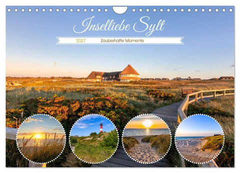 INSELLIEBE SYLT Zauberhafte Momente (Wandkalender 2027 DIN A4 quer), CALVENDO Monatskalender