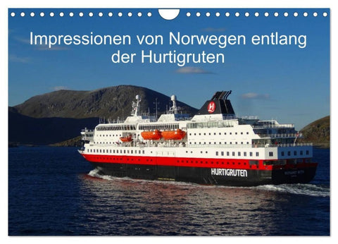 Impressionen von Norwegen entlang der Hurtigruten (Wandkalender 2027 DIN A4 quer), CALVENDO Monatskalender