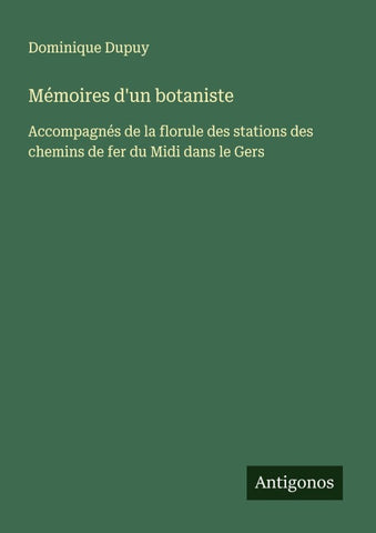 Mémoires d'un botaniste