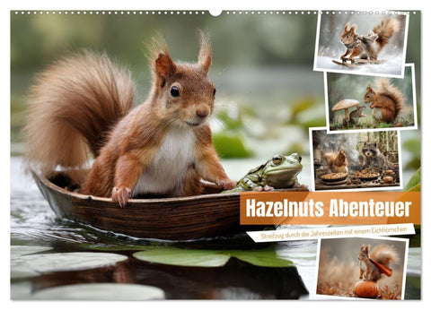 Hazelnuts Abenteuer (Wandkalender 2026 DIN A2 quer), CALVENDO Monatskalender