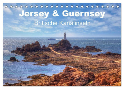 Jersey & Guernsey - britische Kanalinseln (Tischkalender 2027 DIN A5 quer), CALVENDO Monatskalender