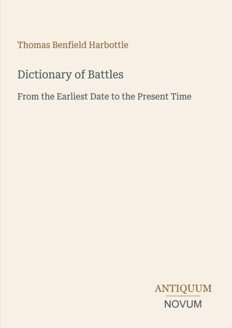 Dictionary of Battles