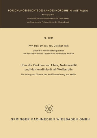 Über die Reaktion von Chlor, Natriumsulfit und Natriumdithionit mit Wollkeratin