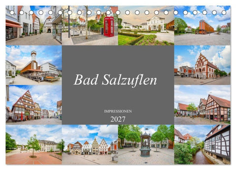 Bad Salzuflen Impressionen (Tischkalender 2027 DIN A5 quer), CALVENDO Monatskalender