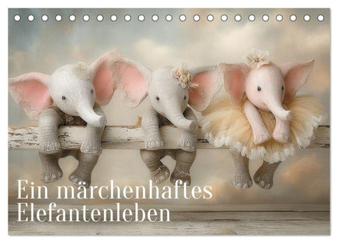 Ein märchenhaftes Elefantenleben (Tischkalender 2027 DIN A5 quer), CALVENDO Monatskalender