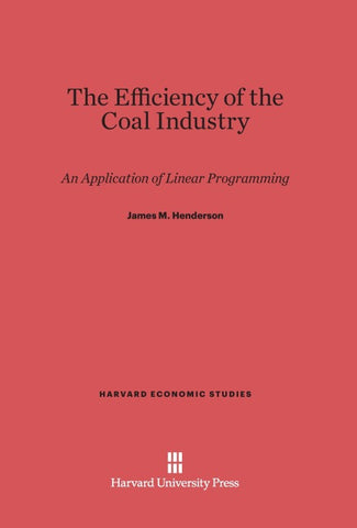 The Efficiency of the Coal Industry