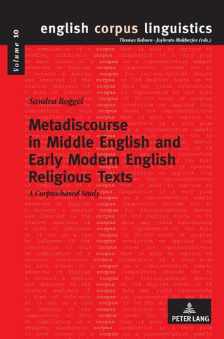 Metadiscourse in Middle English and Early Modern English Religious Texts