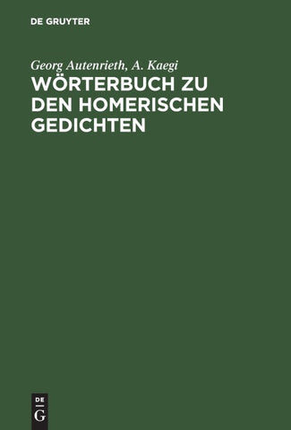 Wörterbuch zu den Homerischen Gedichten