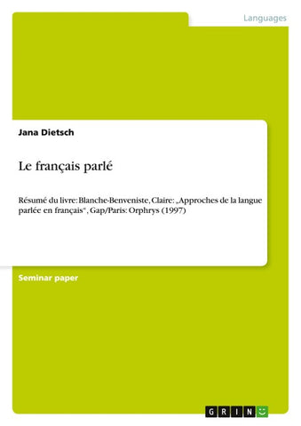 Le français parlé
