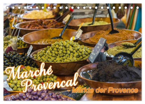 Marché Provencal - Märkte der Provence (Tischkalender 2027 DIN A5 quer), CALVENDO Monatskalender