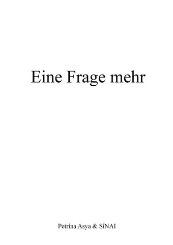 Eine Frage mehr