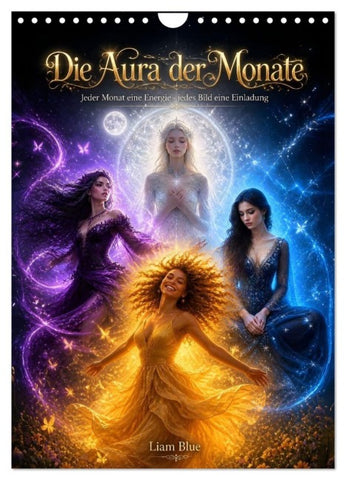 Die Aura der Monate (Wandkalender 2027 DIN A4 hoch), CALVENDO Monatskalender