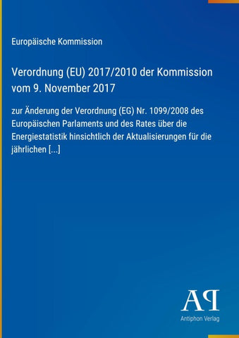 Verordnung (EU) 2017/2010 der Kommission vom 9. November 2017