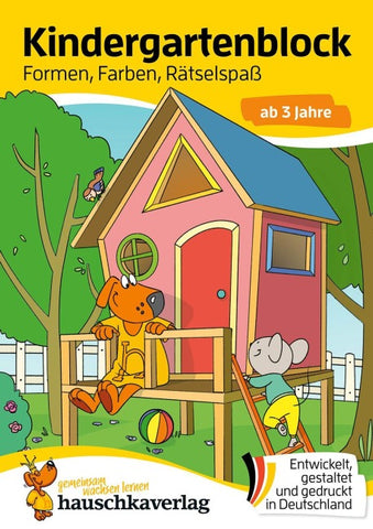 Kindergartenblock ab 3 Jahre – Formen, Farben, Rätselspaß