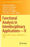 Functional Analysis in Interdisciplinary Applications—II