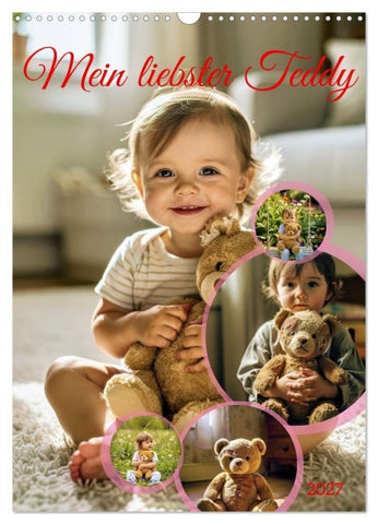 Mein liebster Teddy (Wandkalender 2027 DIN A3 hoch), CALVENDO Monatskalender