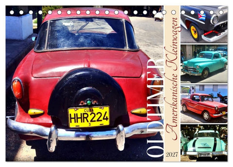 Amerikanische Kleinwagen - Oldtimer (Tischkalender 2027 DIN A5 quer), CALVENDO Monatskalender