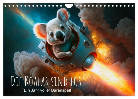 Die Koalas sind los! Ein Jahr voller Bärenspaß (Wandkalender 2027 DIN A4 quer), CALVENDO Monatskalender