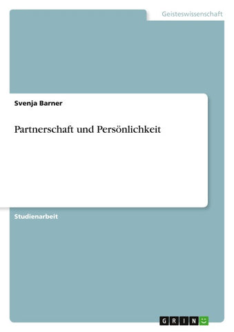 Partnerschaft und Persönlichkeit