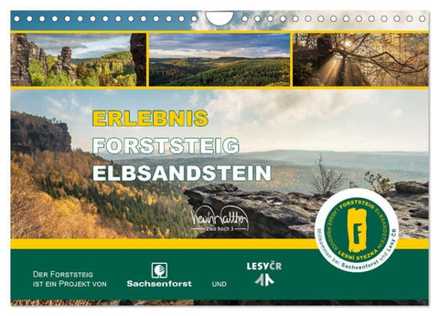 Erlebnis Forststeig Elbsandstein (Wandkalender 2027 DIN A4 quer), CALVENDO Monatskalender