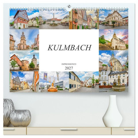 Kulmbach Impressionen (hochwertiger Premium Wandkalender 2027 DIN A2 quer), Kunstdruck in Hochglanz